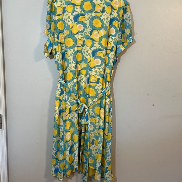 Torrid Floral Midi Dress - Yellow and Blue - Picture 8 of 11